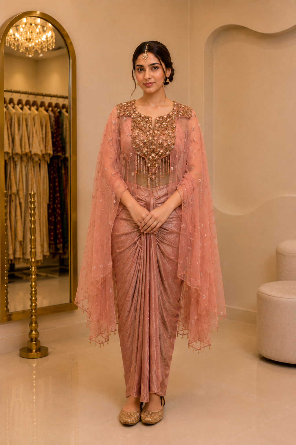 Drape skirt