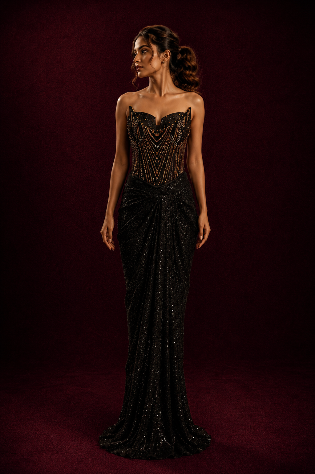 Drape skirt